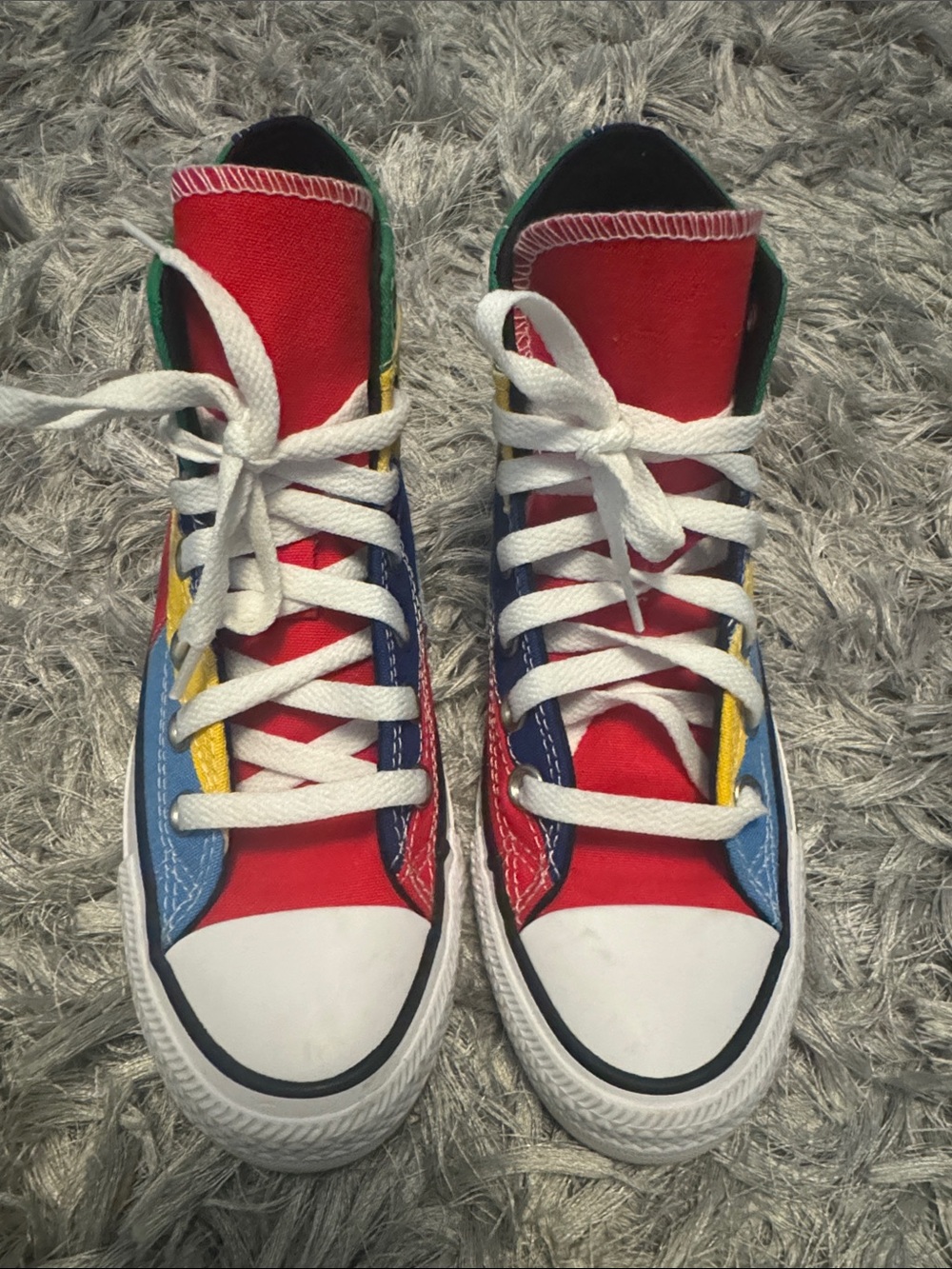 Unisex multi -Color converse Canvas Lace-Up Sneakers - Men 3.5 Women 5.5